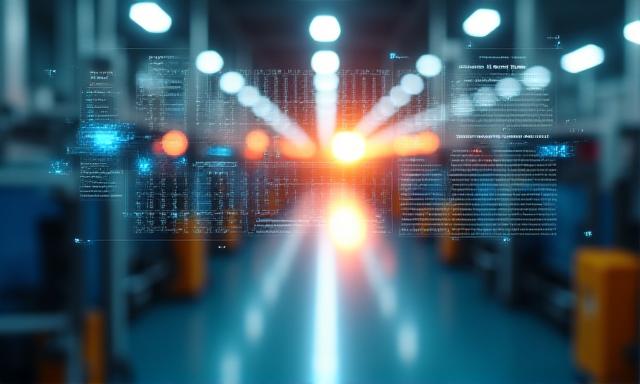 Visualisering av kunstig intelligens i produksjonslinje